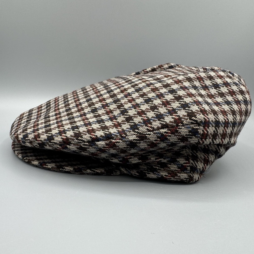 Vintage Hats of Ireland Castlebar Donegal Tweed Flat Cap - 100% Pure Wool 7 1/4